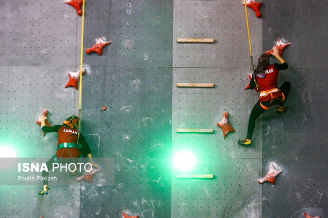 عکس آرشیوی است هفتمی سنگنورد جوان ایران در قهرمانی جهان چین