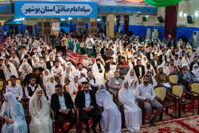 ازدواج ۳۰۰ زوج جوان بوشهری با حضور رئیس جمهور