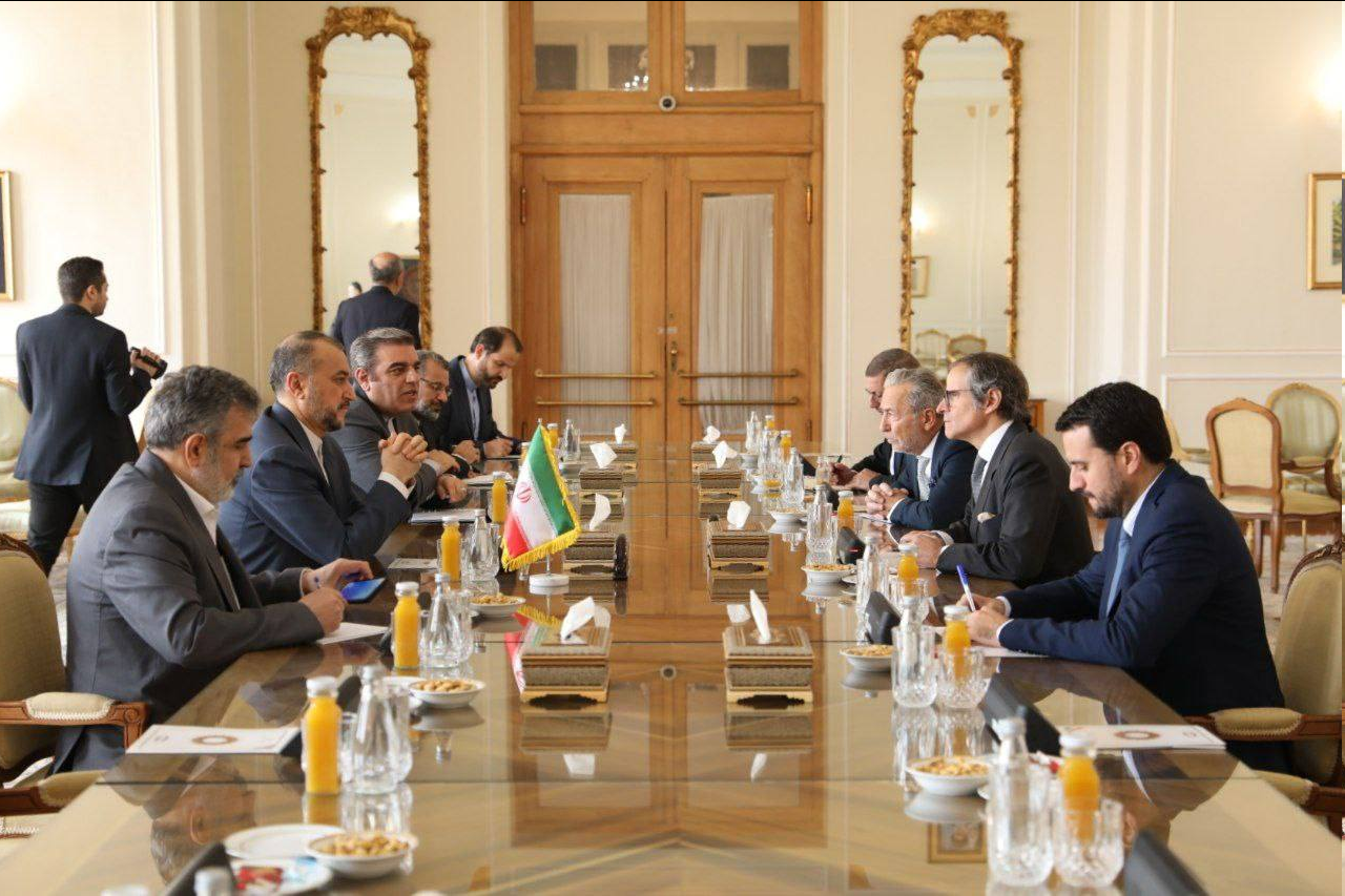 گروسی با امیرعبداللهیان دیدار کرد