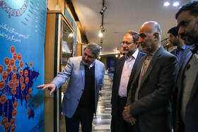 سید نظام الدین موسوی عضو هیئت رئیسه مجلس در نمایشگاه گزیدهای از دستاوردهای جهاد دانشگاهی در مجلس شورای اسلامی