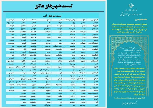 افزایش شمار شهرهای در وضعیت قرمز و نارنجی کرونا در کشور