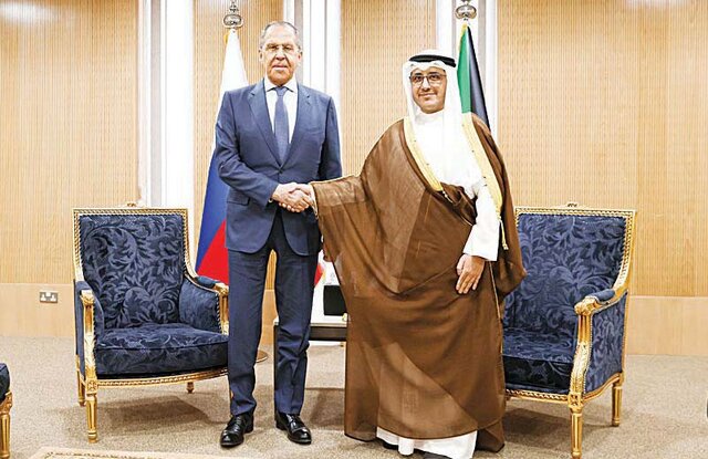 تاکید لاوروف و همتای کویتی‌اش بر تعمیق روابط