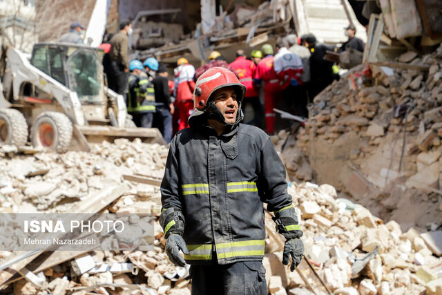 عکس آوار ساختمان بر اثر انفجار در تبریز است افزایش جان باختگان انفجار تبریز به ۷ نفر