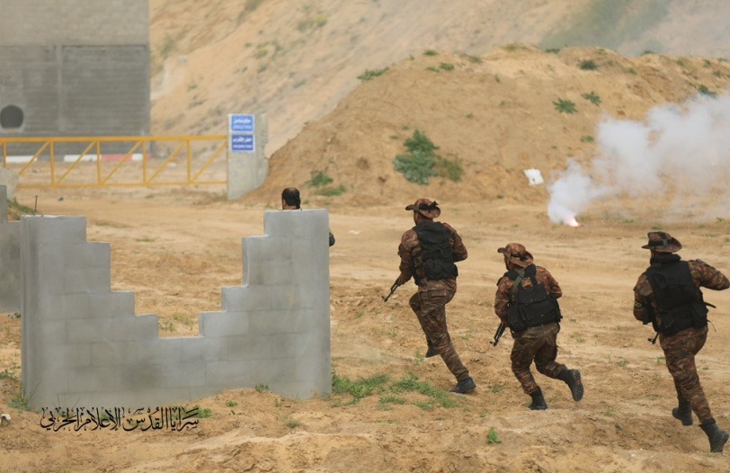 پایان رزمایش جهاد اسلامی در غزه با پیام حمایت از مقاومت کرانه باختری