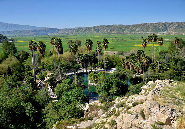 باغ دیدنی و زیبای چشمه بلقیس چرام که نباید از دست بدهید