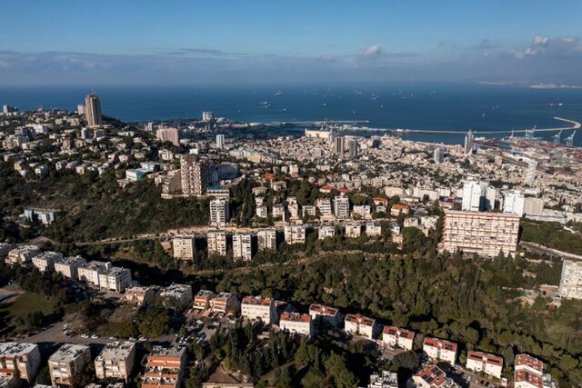 شهر حیفا شنیده شدن صدای یک انفجار قوی در حیفا