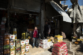 یکی از بازارهای محلی حلب 