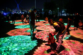 افتتاحیه جشنواره هنرهای نوری در پارک کوهسنگی مشهد