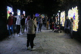 افتتاحیه جشنواره هنرهای نوری در پارک کوهسنگی مشهد