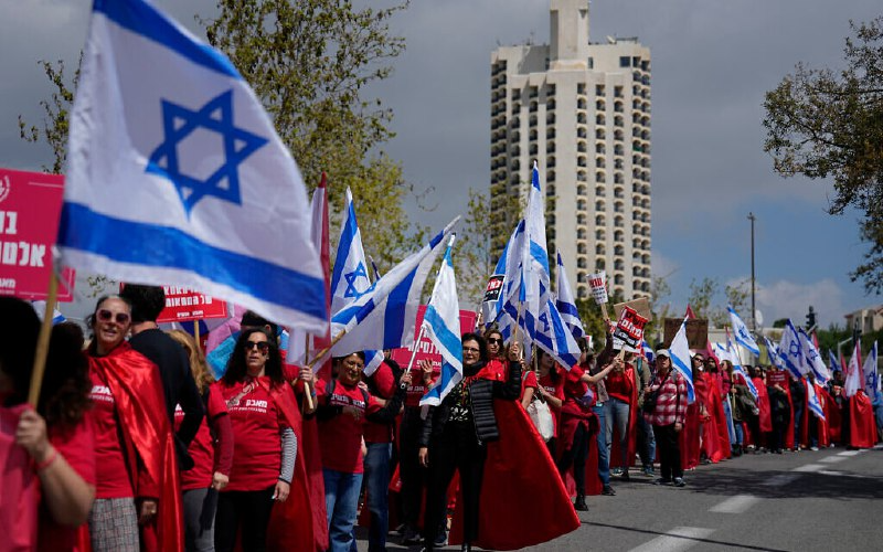 هزاران معترض اسراییلی مقابل پارلمان