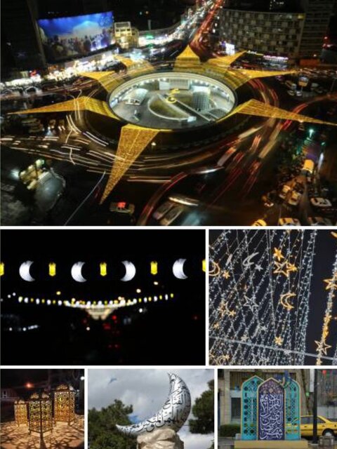 آماده سازی پایتخت در ماه رمضان با کمک نشانه‌های نوروزی/ ترکیب هنر و نور در بهار قران و طبیعت