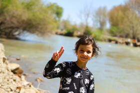 روز طبیعت در جوار زاینده‌رود در شهر باغشاد شهرستان لنجان 