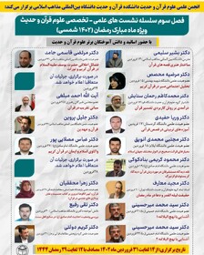 سلسله نشست‌های علمی_تخصصی علوم قرآن و حدیث برگزار می‌شود