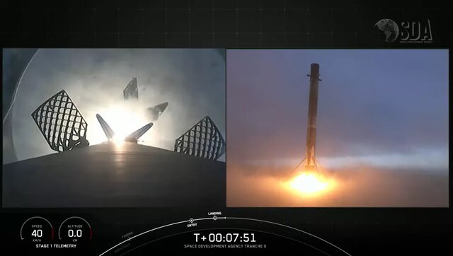 «اسپیسایکس» ۱۰ ماهواره جدید را برای «نیروی فضایی آمریکا» پرتاب کرد