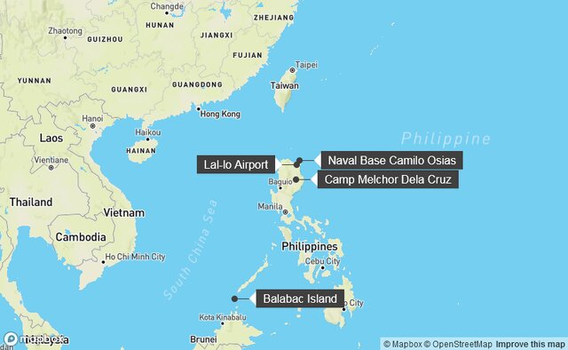 دسترسی پنتاگون به ۴ پایگاه نظامی در فیلیپین از جمله در نزدیکی تایوان