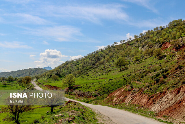 طبیعت بهاری بخش چاروسا در شهرستان کهگیلویه