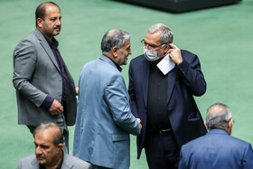 بهرام عین اللهی وزیر بهداشت در صحن علنی مجلس - ۲۲ فروردین