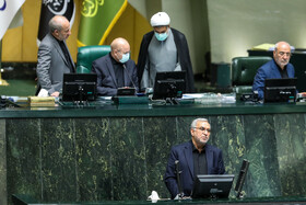 بهرام عین اللهی وزیر بهداشت در صحن علنی مجلس - ۲۲ فروردین