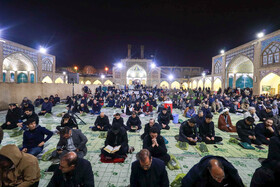 مراسم احیای شب بیست و یکم  ماه مبارک رمضان در مسجد جامع زنجان