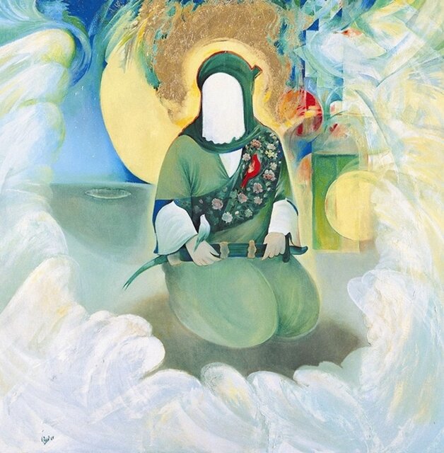 امام علی (ع) در ۳ نقاشی حبیب الله صادقی + تصاویر