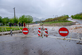 طغیان رودخانه خرم رود با ورود سامانه بارشی جدید در خرم آباد