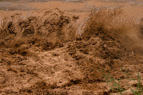 طغیان رودخانه خرم رود با ورود سامانه بارشی جدید در خرم آباد