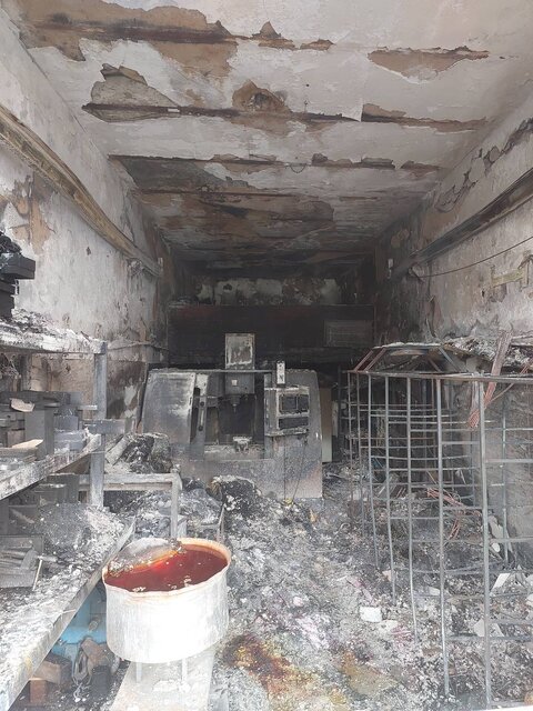 سوختگی ۶ تن در آتش‌سوزی کارگاهی در خیابان دماوند