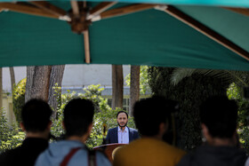 علی بهادری جهرمی سخنگو و دبیر هیئت دولت در حاشیه جلسه هیئت دولت - ۳۰ فروردین