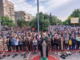 نماز عید فطر در ورامین برگزار شد