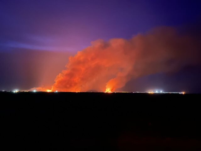 تالاب میقان اراک دچار حریق شد تالاب میقان اراک دچار حریق شد