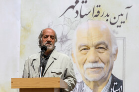 حسین اسرافیلی در مراسم تشییع پیکر عباس براتیپور