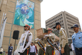 مراسم تشییع پیکر عباس براتیپور