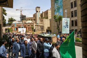 مراسم تشییع پیکر عباس براتیپور