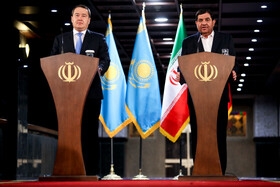 کنفرانس مشترک خبری معاون اول رییس جمهور و نخست وزیر قزاقستان