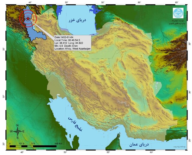 ثبت بیش از ۴۴۰ زمین‌لرزه در فروردین‌/۳ استان پیشتاز در رخداد زلزله