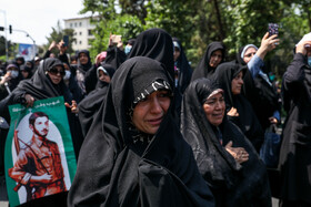 مراسم تشییع پیکر شهید آشوری «جانی بت اوشانا» با حضور نمازگزاران تهرانی و جمعی از خانواده شهدا