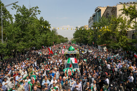 مراسم تشییع پیکر شهید آشوری «جانی بت اوشانا» با حضور نمازگزاران تهرانی و جمعی از خانواده شهدا