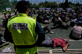 کشف بیش از ۱۰۰ کیلوگرم موادمخدر در غرب تهران/ جمع آوری ۱۱۳۸ معتاد متجاهر