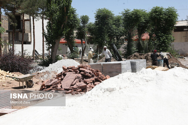 بازدید خبرنگاران از طرحهای شهرداری حمیدیا در استان یزد