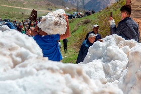 آیین «ورف چال» در روستای «آب اسک» آمل