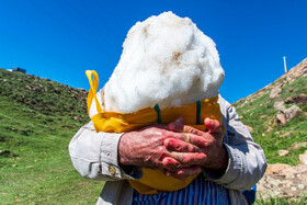 آیین «ورف چال» در روستای «آب اسک» آمل