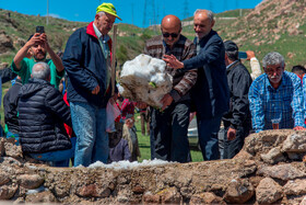 آیین «ورف چال» در روستای «آب اسک» آمل