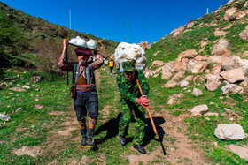 آیین «ورف چال» در روستای «آب اسک» آمل