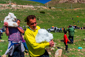 آیین «ورف چال» در روستای «آب اسک» آمل