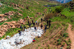 آیین «ورف چال» در روستای «آب اسک» آمل