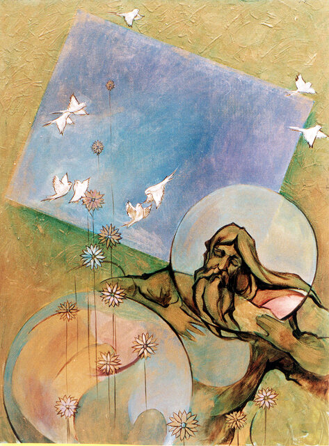 نقاشی های هنرمندی که روز گذشته درگذشت