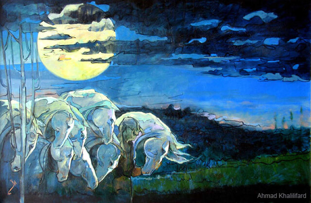 نقاشی های هنرمندی که روز گذشته درگذشت