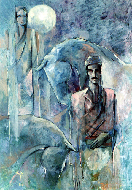 نقاشی های هنرمندی که روز گذشته درگذشت