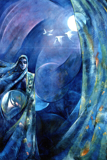 نقاشی های هنرمندی که روز گذشته درگذشت