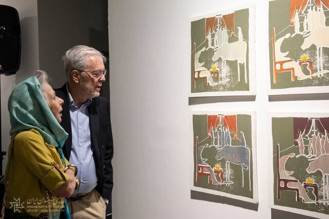 افتتاح یک رویداد هنری با سفرای ۱۵ کشور در ایران